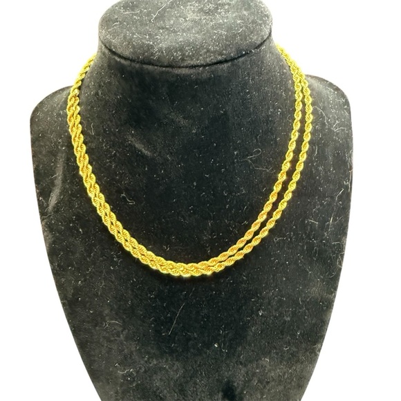 Avon  Goldtone  Rope Chain Necklace NIB vintage 2005 24 & 30 inch lengths - Picture 1 of 7